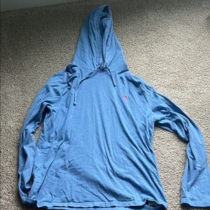 Ralph Lauren men’s lightweight blue hoodie size L